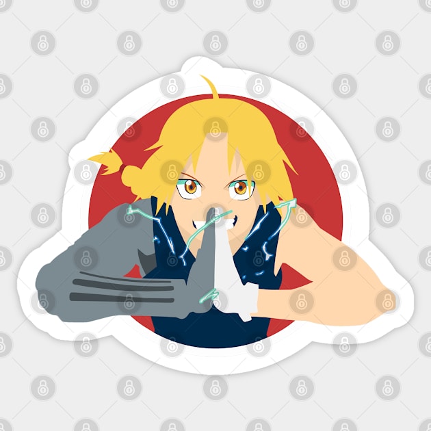 Fullmetal Alchemist - Edward Elric Sticker by TobiGL